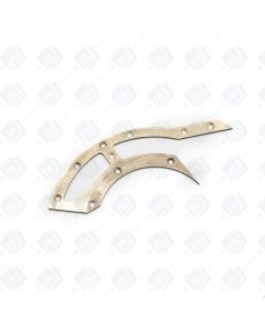 Top down image of the Brass force feeder wear plate